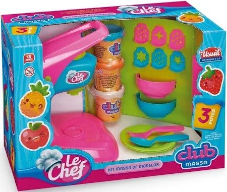 KIT MASSA DE MODELAR LE CHEF